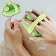 thumbnail image 5 of Elainilye Bath Shower Brush with Soap Dispenser‌, Exfoliating Back Scrubber with Massage Bristles, Tie Handle Body Wash Applicator for Spa, Shower Gel, and Exfoliation, 5 of 6