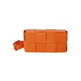 thumbnail image 4 of Bolsa bandolera cuadrado pequeño de tejido de cuero PU para mujer (naranja) Ehuebsd Para Estrenar, 4 of 9