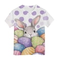 thumbnail image 5 of Staki Easter Shirt Baby-Girls and Toddler All Holidays,Birthdays Short Sleeve Graphic T-Shirts 1-9Y 10-13Y(Light Purple,1-2 Years), 5 of 6