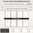thumbnail image 5 of OLV Wrap Around Double Curtain Rods for Window,36-88 inch,White, 5 of 9