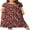 Blossoms Red, variant on JuneFish Women's Summer Plus Size 2X to 6X Maxi Loose Dress with Pockets