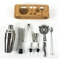 thumbnail image 3 of Urorra Stainless Steel Cocktail Shaker Set 18.5 oz, 10-Piece Bartender Kit with Stylish Bamboo Stand, 3 of 7