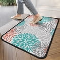 thumbnail image 4 of Orange Floral and Petal Pattern Door Rugs,Washable Non Slip Door Mats Indoor,Decorative Door Mats,Entry Mat Indoor for Entrance,Bedroom,Kitchen,Bathroom,30"x17", 4 of 6