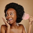 thumbnail image 3 of Unique Bargains Wide Tooth Afro Hair Pick Comb Hair Styling Tool for Men Women Plastic 1 PC Pink, 3 of 6
