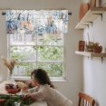 thumbnail image 6 of Thanksgiving Coastal Kitchen Valances for Windows 42x18 Inch Kitchen Curtains Valances Rod Pocket Autumn Pumpkin Coral Blue Starfish Bathroom Window Valances for Window Treatment Decor, 6 of 6