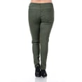 thumbnail image 3 of WX Womens Plus Size Distressed Knee Hole Ripped Stretch Jeans Skinny Twill Pants, 3 of 3