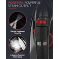 thumbnail image 4 of Cordless Iron for Clothes, 1500W Steam Iron Rapid Heating, Ceramic Soleplate, Auto Shut Off, Self-Clean, Anti-Calc, 3 Temperature Settings, 11.84oz Water  Ironing Clothes for , Black, 4 of 6