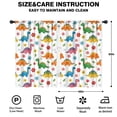 thumbnail image 2 of Blackout Kids Curtains,White Dinosaurs Flowers Pattern Childrens Insulated Curtains Set Of 2,Bedroom Essentials,Toddler Room Decor 42"x63", 2 of 5