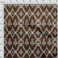 thumbnail image 3 of oneOone Organic Cotton Poplin Twill Fabric Geometric Ikat Printed Fabric 1 Yard 42 Inch Wide, 3 of 4