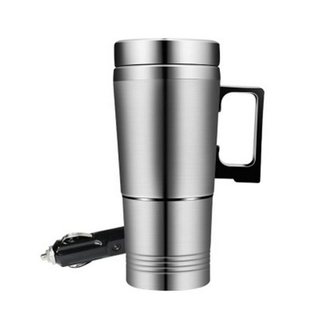 IROINID Auto Car Heated Warm Stainless Steel Travel Electric Mug Flask Kettle 12V/24V