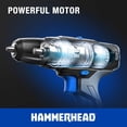 thumbnail image 4 of Hammerhead HCDD201 - Kit de taladro inalámbrico (20 V, 2 velocidades), 4 of 9