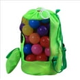thumbnail image 1 of Coofit Mesh Beach Bag Folding Portable Drawstring Toy Mesh Bag Beach Toy Bag, 1 of 8