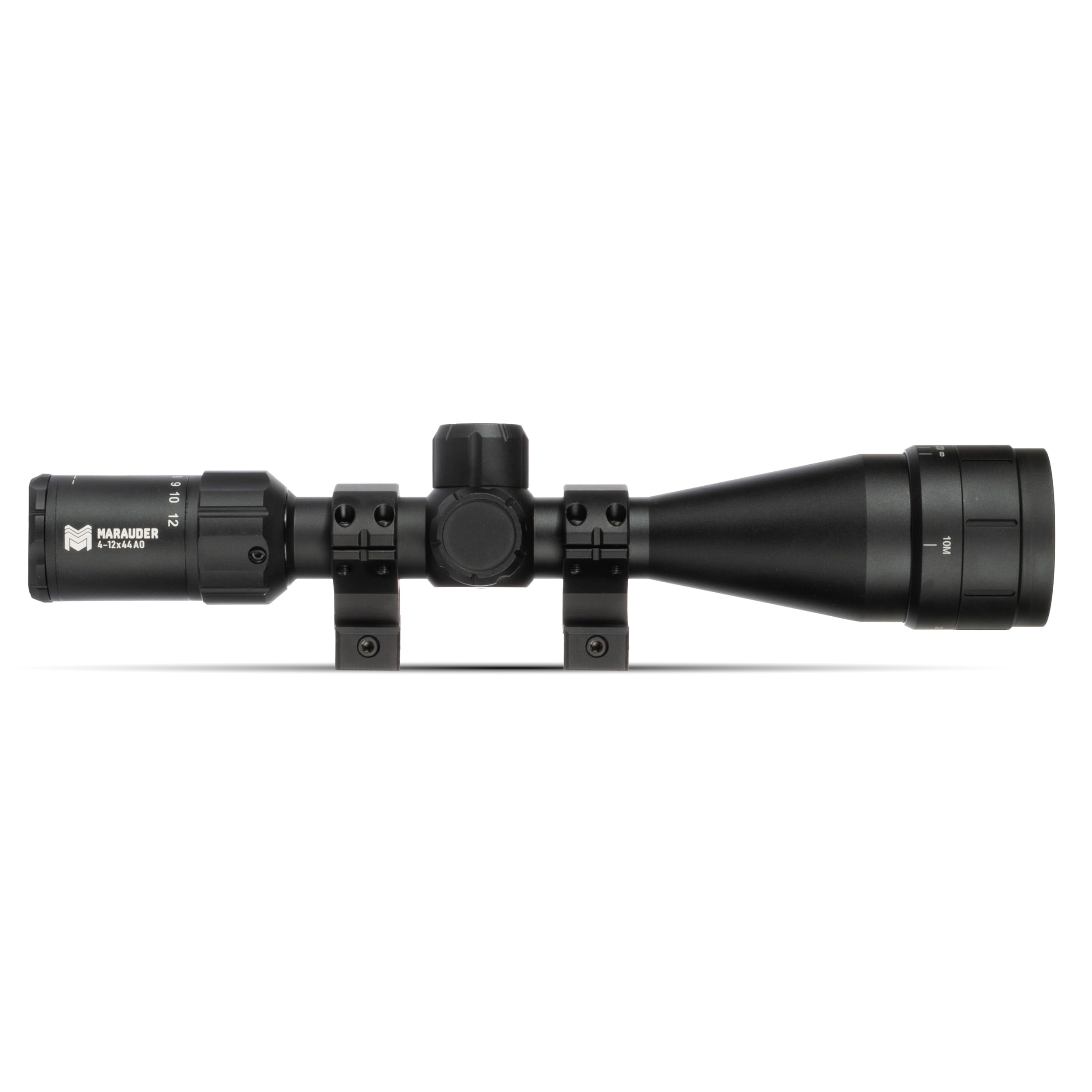 Monstrum Marauder 4-12x44 Rifle Scope with AO Adjustable Objective | Black | FMR03 Reticle