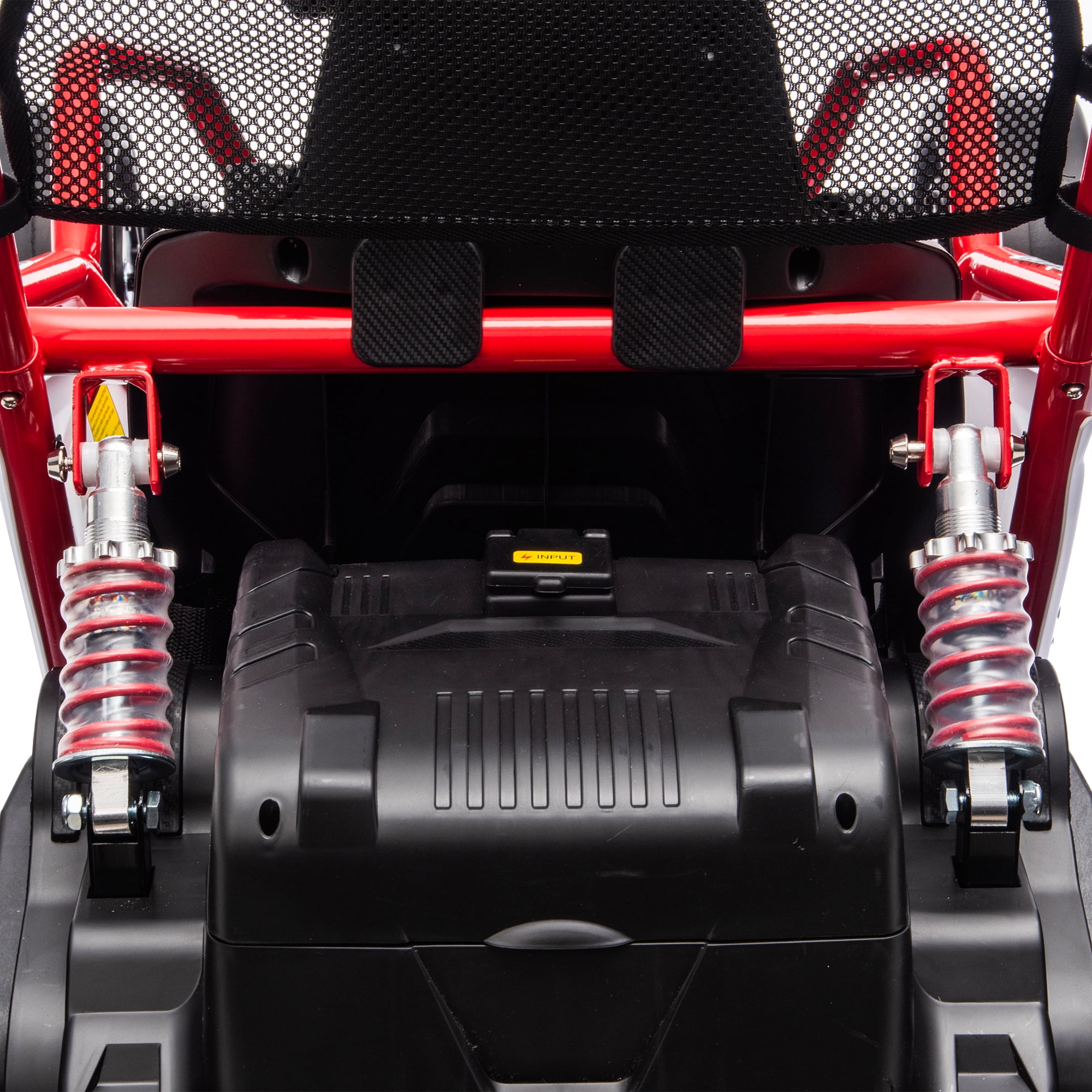 HappyToysWorld24V 400W Electric Ride-On Go Kart for Kids 6-12, Drift Car with Roll Cage & 5-Point Harness, EVA Tires, Bluetooth Music, 7.5 MPH, Fast/Drift Mode