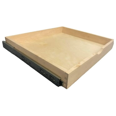 33 inch DIY Non-Assembled Birch Wood, Cabinet Pull-Out Shelf, Slide Out Drawer Box, Pull-Out Tray, Slide-Out Organizer, Soft-Close Slide Rail 33" (Wide) - Soft Close Slide