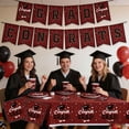thumbnail image 3 of Graduation Season Themed Party Disposable Tableware Paper Plates Paper Cups Paper Napkins Tablecloths Decorations 6-Piece Set, 3 of 6