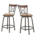 thumbnail image 6 of Weston Home Shapel Bar Stool Adjustable Height, Bronze, Set of 3, 6 of 10