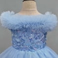 thumbnail image 6 of WOYY Girls Formal Wedding Pageant Party Dress Tulle Birthday Princess Dress, Blue, Sizes 3-12, 6 of 8