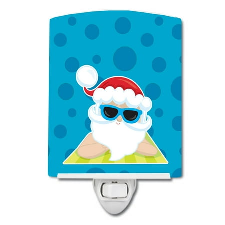 

Caroline s Treasures BB9074CNL Beach Santa Claus #7 Ceramic Night Light 6x4x3 multicolor