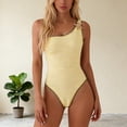 thumbnail image 5 of Mifsaly Womens One Shoulder One Piece Swimsuit Tummy Control Scalloped Trim Starfish Detail Monokini Textured Bathing Suit Elegant Slim Fit Beach Pool Party Swimwear XL, 5 of 5