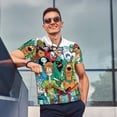 thumbnail image 4 of Saiise Scooby-Doo L Mens Golf Shirt Moisture Wicking Dry Fit Mens Polo Shirts Dry Fit Performance Men's Golf Shirts Regular Fit Fashion Print, 4 of 7