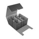 thumbnail image 3 of Caja de baraja de cartas coleccionables Caja de cartas de juego para álbum de cartas coleccionables Cartas deportivas Negro Gris, 3 of 9