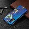 thumbnail image 6 of Dteck Case for Samsung Galaxy S20 FE 6.5-inch,Patterned Flip PU Leather Wallet Case Magnetic 3 Card Holder Slots Cash Pocket Protective Kickstand S20 FE 5G Shell Cover,Gold/Blue Butterfly, 6 of 7