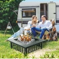 thumbnail image 5 of MistMo 36 inch Square Metal Wood Burning Fire Pit Table for Outdoor, 5 of 5