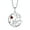 01-January - Garnet, variant on Guardian Angel Necklace for Women 925 Sterling Silver Tree of Life Necklace Ruby Pendant July Birthstone Jewelry Gifts for Mom Wife Her