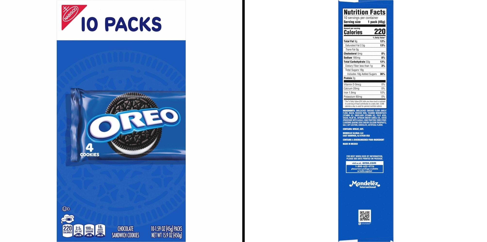 OREO Chocolate Sandwich Cookie 10 ct & Lay's Wavy Potato Chips 13 oz