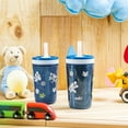 thumbnail image 3 of Zak Designs 12oz and 15oz 2-Pack Straw Tumbler Stainless Steel and Plastic with Additional Straw Leakproof and Perfect for Kids, Disney Mickey Mouse, 3 of 8