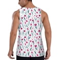 thumbnail image 6 of Rocae Tulips Flowers for Men's Workout Tank Top Men's Running Tank Top Dry Fit Athletic Workout Tank TopsXX-Large, 6 of 9