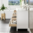thumbnail image 4 of Eviva Aberdeen 78" Transitional White Bathroom Vanity with White Carrara Quartz Countertop, 4 of 7