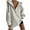 White, variant on Women's Hooded Sweatshirt Long Sleeve Hooded Pullover Top Solid Colour Shaker Jacket Fashion Casual Hooded Sweater White S