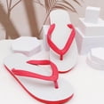 thumbnail image 2 of White Sandals Casual Unisex Rubber Comfortable Non Beach Flip-Flops for Spring and Summer, Versatile Sweet and Cool, 2 of 8