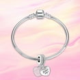 thumbnail image 2 of 925 Sterling Silver Charm for Bracelets Best Friends Double Pieces Dangle Charms Women Bracelet Charm, 2 of 6