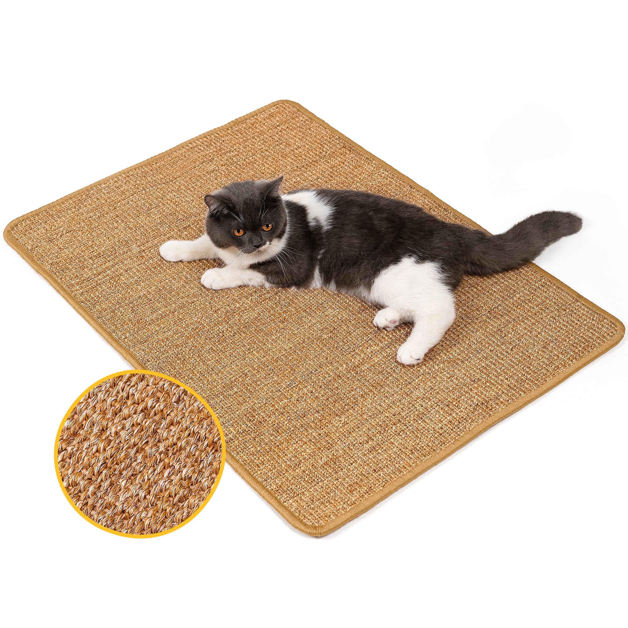 Conlun Cat Scratcher Mat1Pack 31.5"x23.6" Natural Sisal Scratch Pad