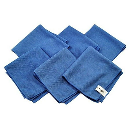 Progo Ultra Absorbent Microfiber Cleaning Cloths for LCD/LED TV, Laptop Computer Screen, iPhone, iPad and more. (6 (Best Way To Clean Laptop Screen)
