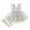 Pink, variant on Tisuna Easter Mesh Dress For Girls Toddler Striped Print Ruffled Sleeve Square Neck Dresses With Leg Warmer Casual Loose Little Girls Easter Outfits Pink Size 18-24 Months
