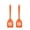 ORANGE, variant on 2Pack Small Silicone Turner High Heat Resistant Slotted Spatula for Fish,Eggs,Pancakes and More (8.2 IN,Orange)