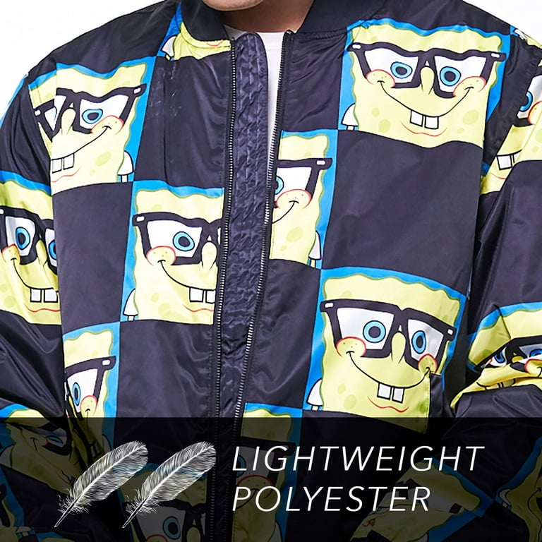 Members Only Men's Nickelodeon SpongeBob Bomber Jacket Members Only Men's Nickelodeon SpongeBob Bomber Jacket