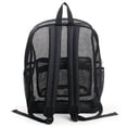 thumbnail image 5 of Black Mesh Backpack, 17X11.8X5.51 inch Breathable Mesh Daypack, Lightweight Travel Storage Backpack, Mesh Bookbag with Zipper, Outdoor Casual Mesh Rucksack, Multi Pocket Commute Backpack, 5 of 5