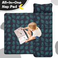 thumbnail image 4 of Robot and Robots Blue Pattern Teens Toddler Nap Mat with Pillow, Sleeping Mat Bag for Preschool Daycare 59"x22", 4 of 6