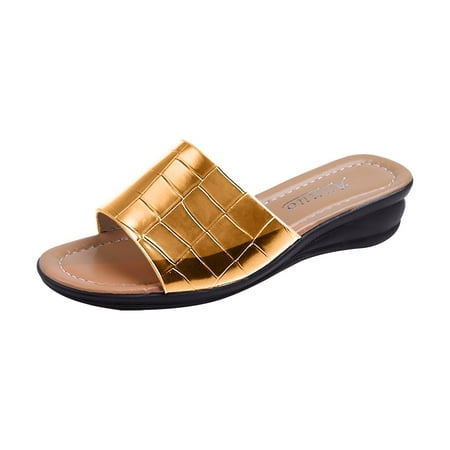 

Women S Beach Sandals Hollow Casual Slippers Flat Shoes Retro Sandals