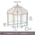 thumbnail image 2 of Pet Gazebo 23403ET 3 ft. Pet Gazebo with Earth Taupe Canopy, 2 of 6