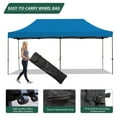 thumbnail image 4 of Erommy 10' x 20' Pop Up Canopy Tent,Easy up Heavy Duty Canopy with Roller Bag, 6 Sand Bags, Outdoor Canopies for Festival, Event, Blue, 4 of 9