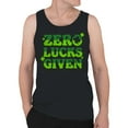 thumbnail image 2 of Zero Lucks Given Funny St. Patricks Day Shamrock Design Men's Tank Top, 2 of 3