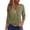 Army Green, variant on Fall Tops for Women 3/4 Sleeve Button Up Shirts Leopard Print Tunics V Neck Pullover Blouse Pink S