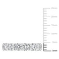 thumbnail image 3 of Created Forever Women's 3 CT Lab Created Diamond 14K White Gold Semi-Eternity Ring (G-H, VS1-VS2), 3 of 8