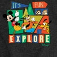 thumbnail image 3 of Disney - Mickey & Friends - It's Fun To Explore - Toddler & Youth Girls Short Sleeve Graphic T-Shirt, 3 of 5